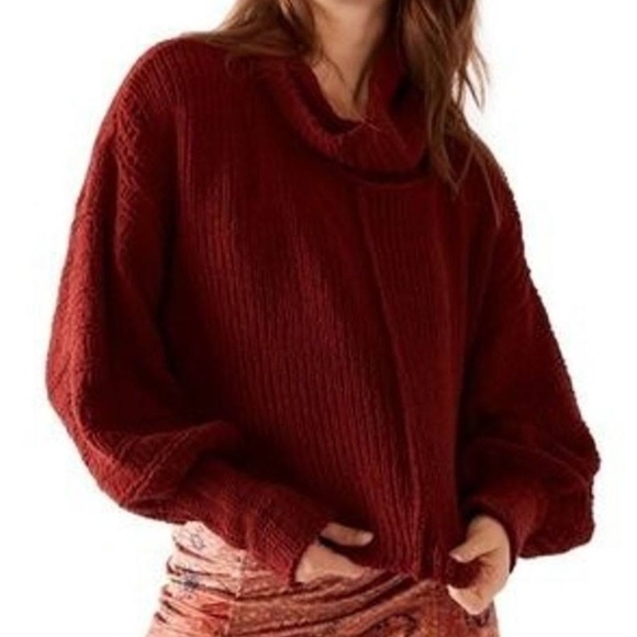 Free People Sweater | Be Yours Cowl Neck Pullover Sweater - Picture 6 of 15